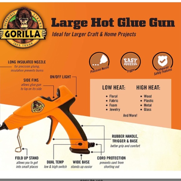 🆕 Gorilla Glue Gun/Sticks - Picture 9 of 13